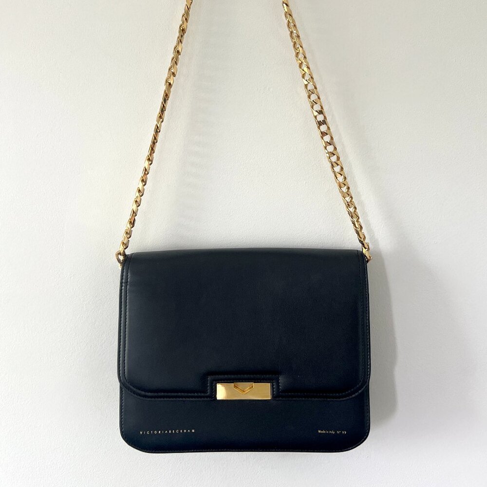 VICTORIA BECKHAM - EVA CHAIN LEATHER SHOULDER BAG